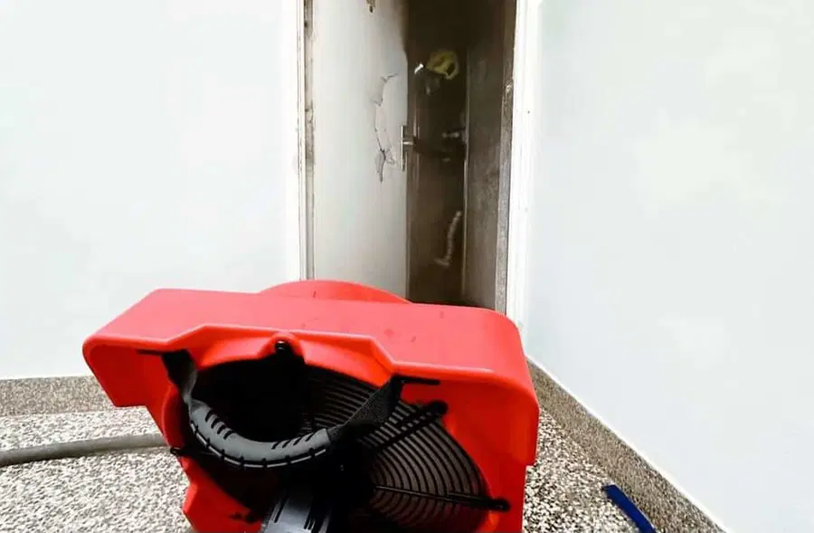 Zagorelo v enem od stanovanj v Radljah ob Dravi