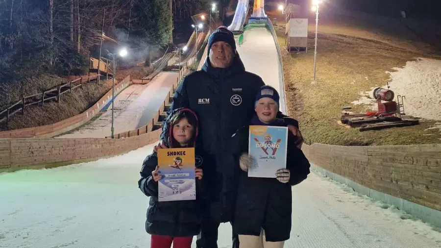 Odličen zaključek tekmovanj smučarskih poletov za Maksa in Valentino