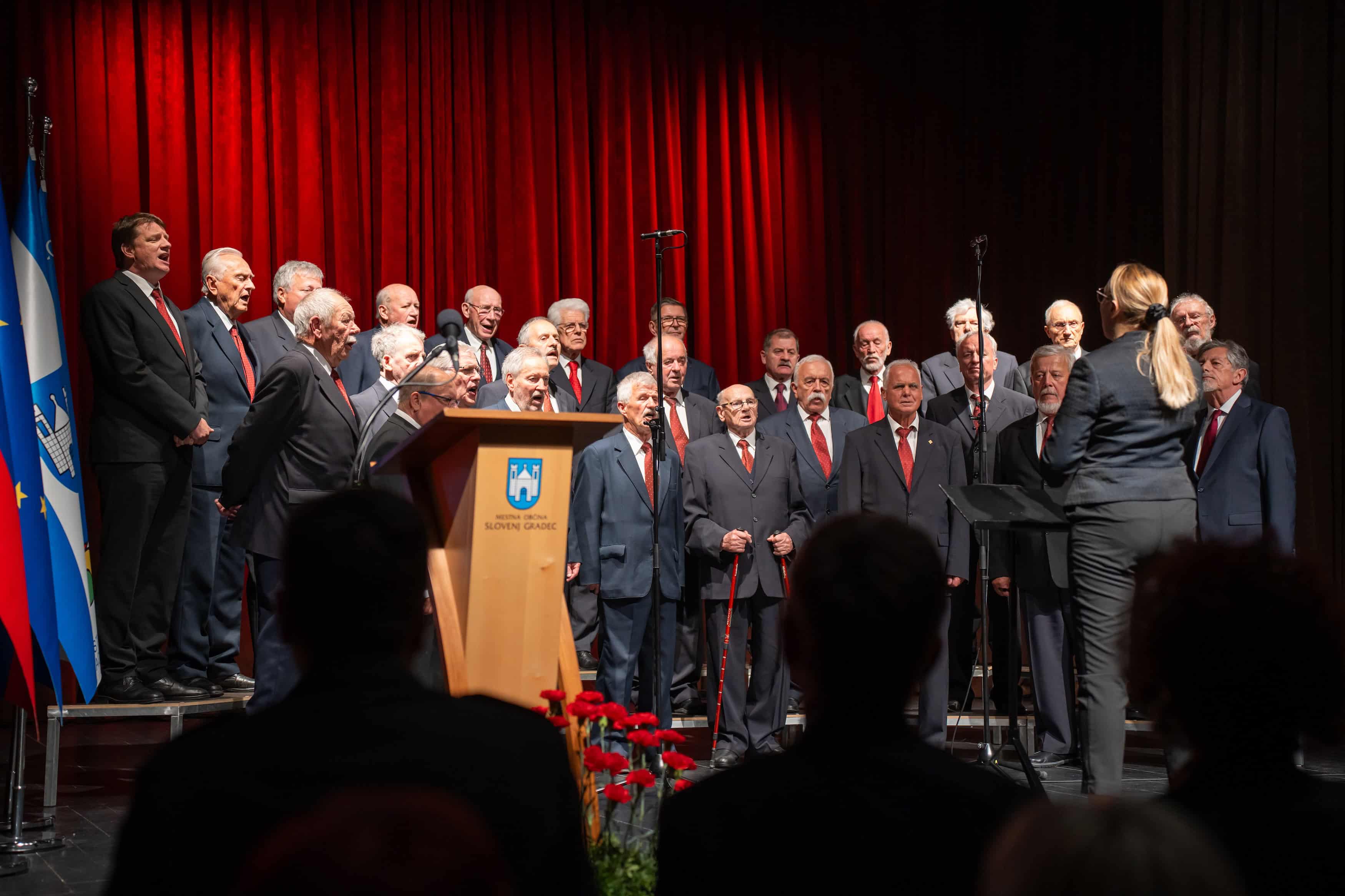 FOTO: Počastitev dneva upora proti okupatorju v Kulturnem domu Slovenj Gradec