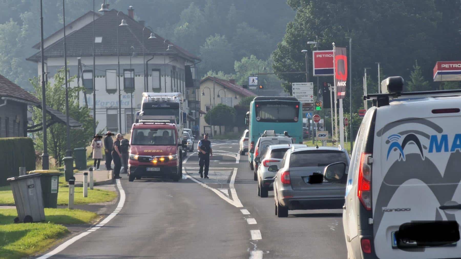 Obvestilo: Na relaciji Slovenj Gradec - Mislinja je prišlo do prometne nesreče