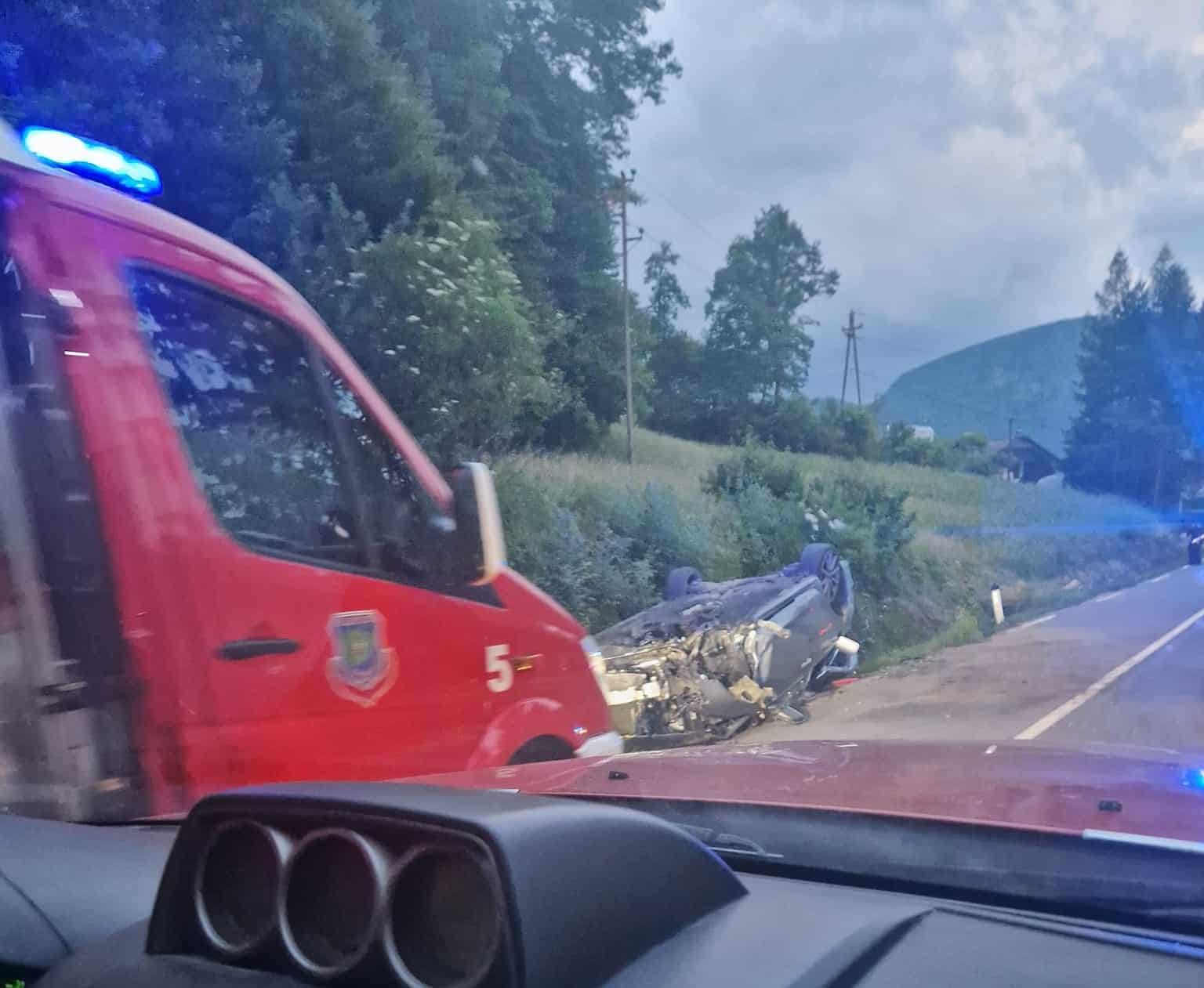 Obvestilo: Prišlo je do prometne nesreče na Brdinjah