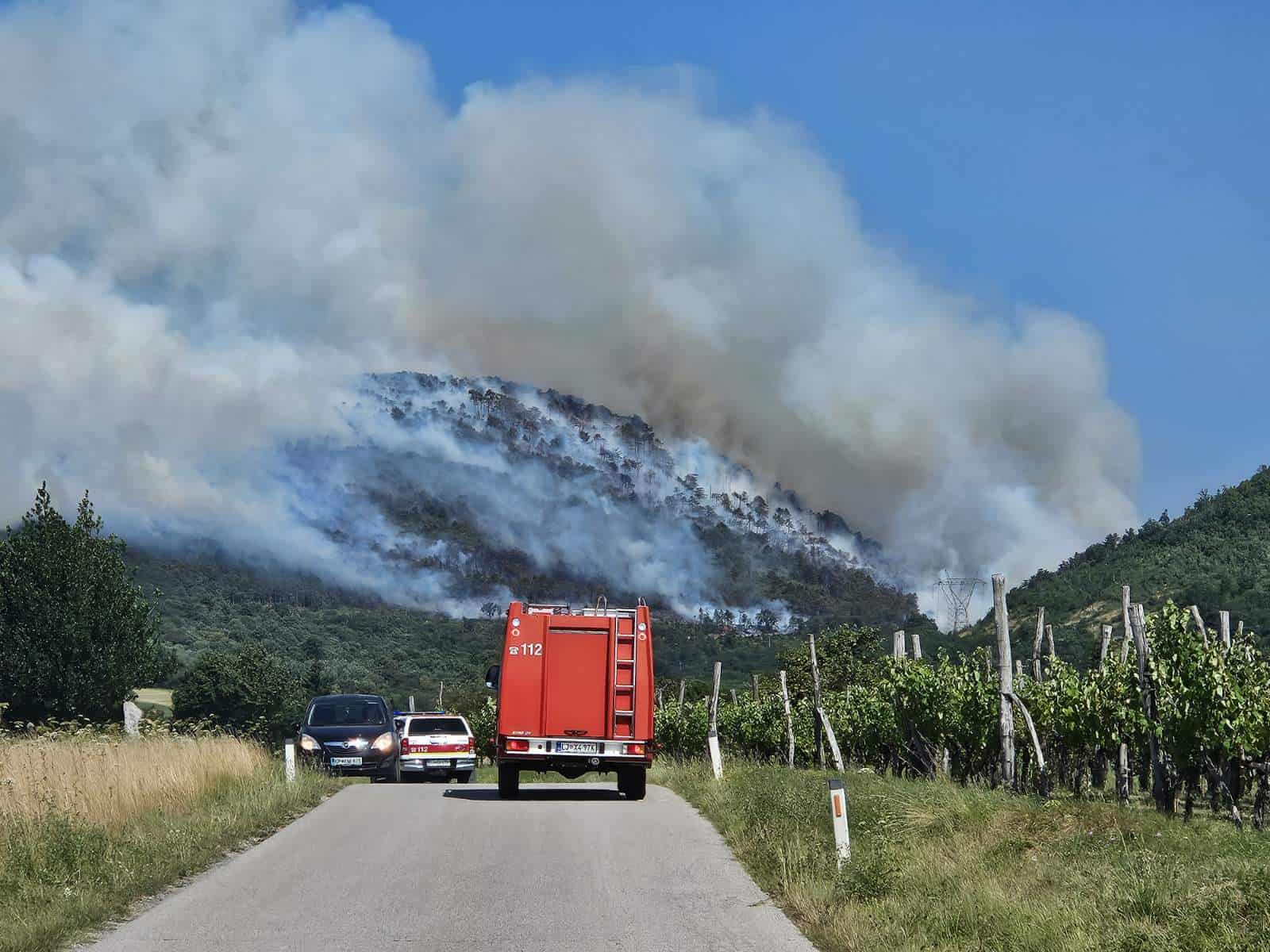Na Krasu izbruhnil požar