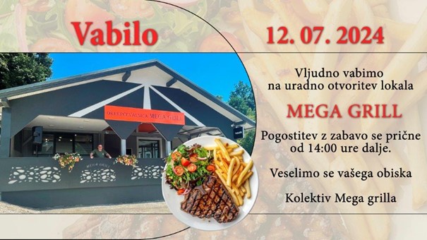 Vrata jutri odpira nova okrepčevalnica v Šentjanžu pri Dravogradu – Mega Grill