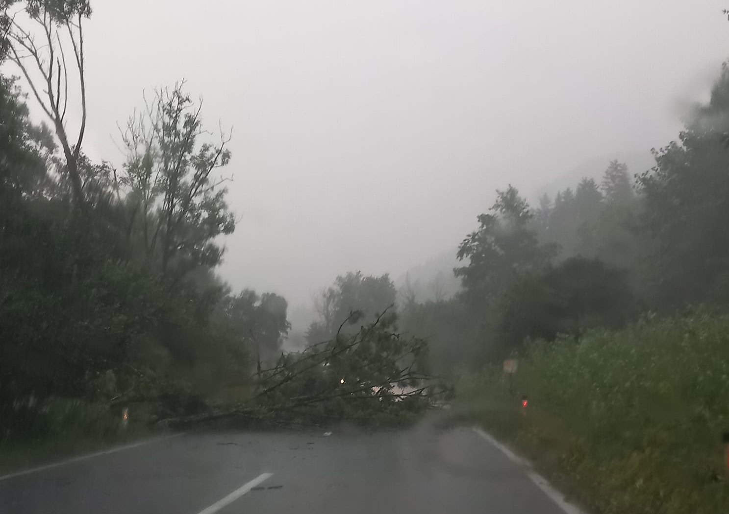 FOTO in VIDEO: Koroško zajelo neurje s točo. Gasilci posredujejo na več lokacijah