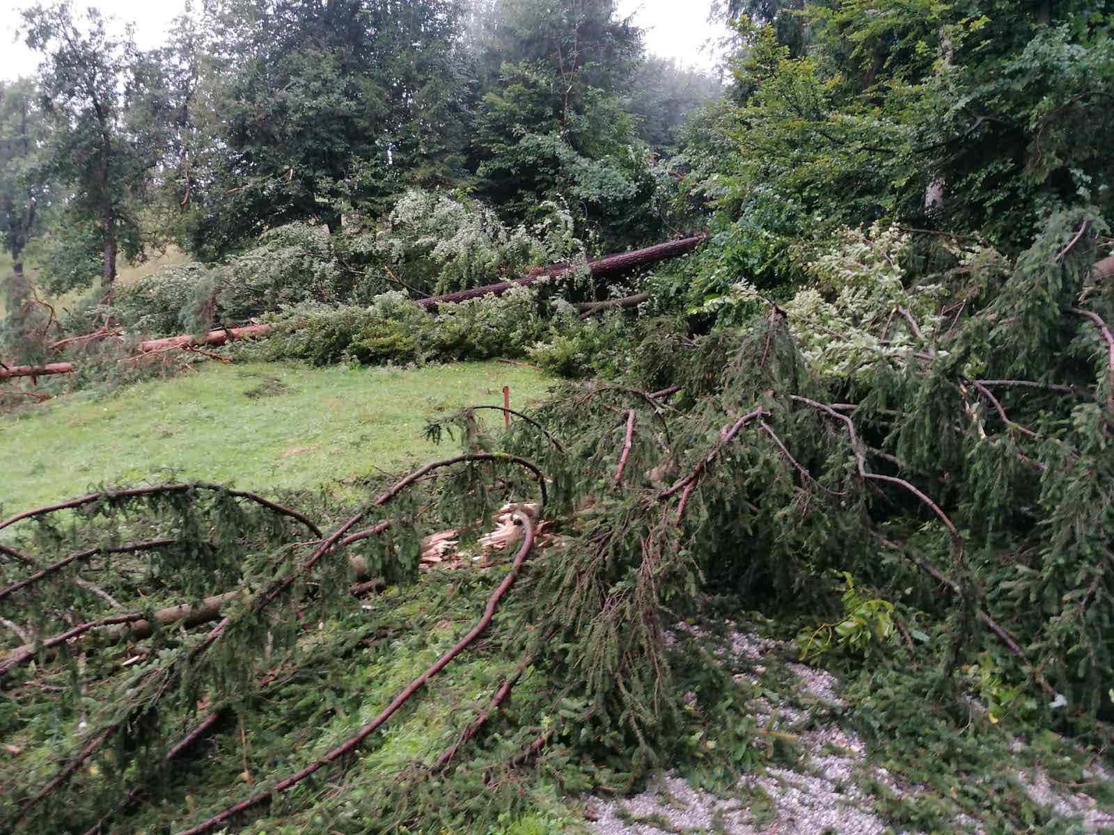 FOTO: Ob neurju zabeleženih 249 lokacij izrednih dogodkov