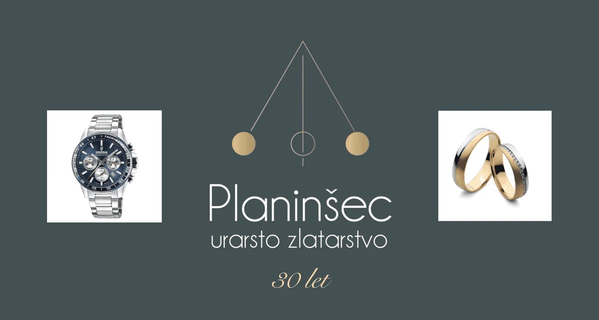Urarstvo Zlatarstvo Planinšec: 30 let tradicije, mojstrstva in elegance