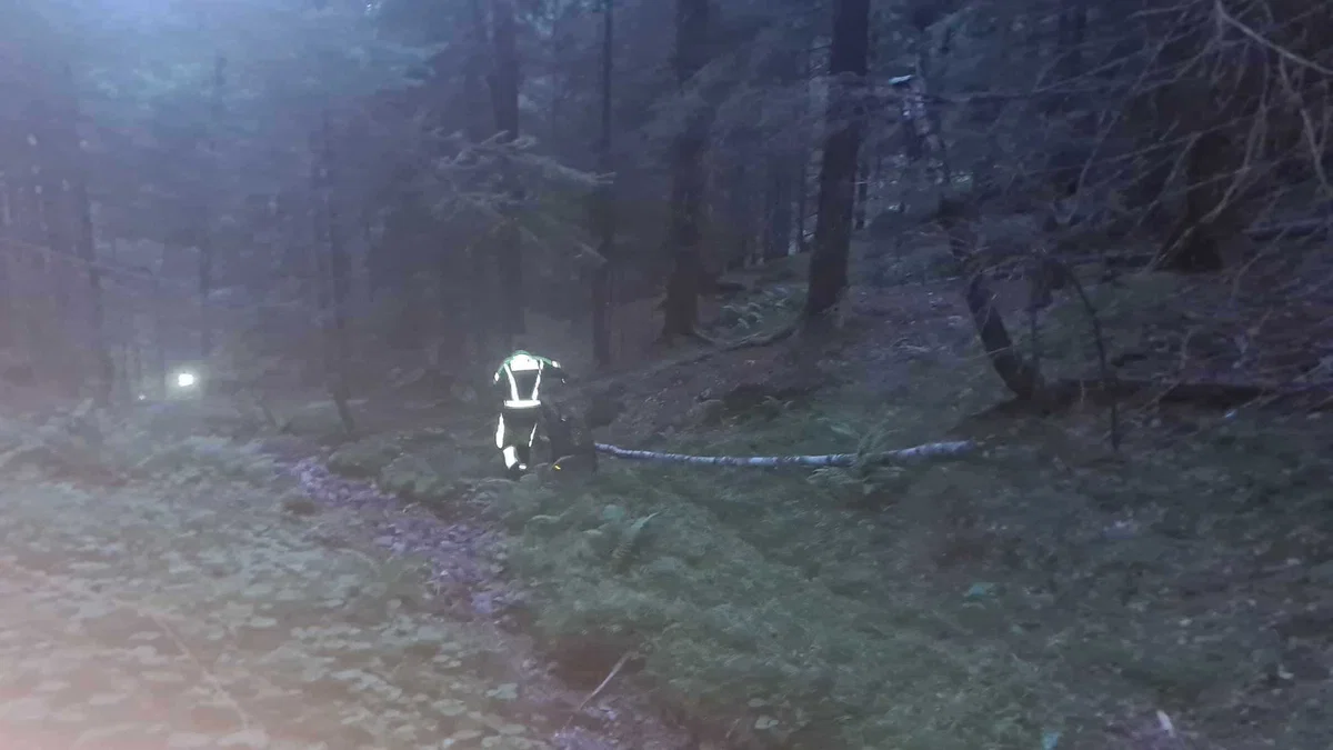 Gasilci v Črni našli pogrešanega kolesarja