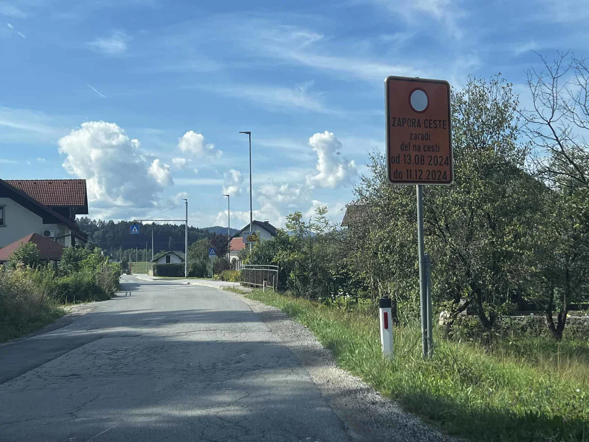 Od danes dalje popolna zapora ceste Slovenj Gradec - Vodriž