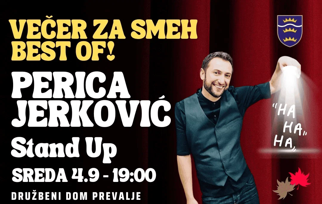 Legendarni Perica Jerković bo poskrbel, da bodo tekle solze smeha na Prevaljah  
