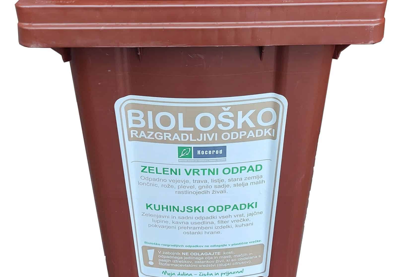 Obvestilo: Pranje zabojnikov za biološko razgradljive odpadke v Mežiški dolini