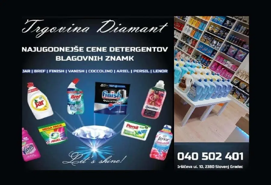 Trgovina Diamant z jutrišnjim dnem odpira svoja vrata