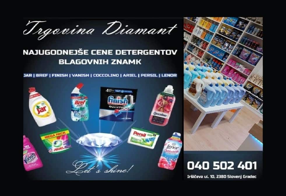 Trgovina Diamant z jutrišnjim dnem odpira svoja vrata