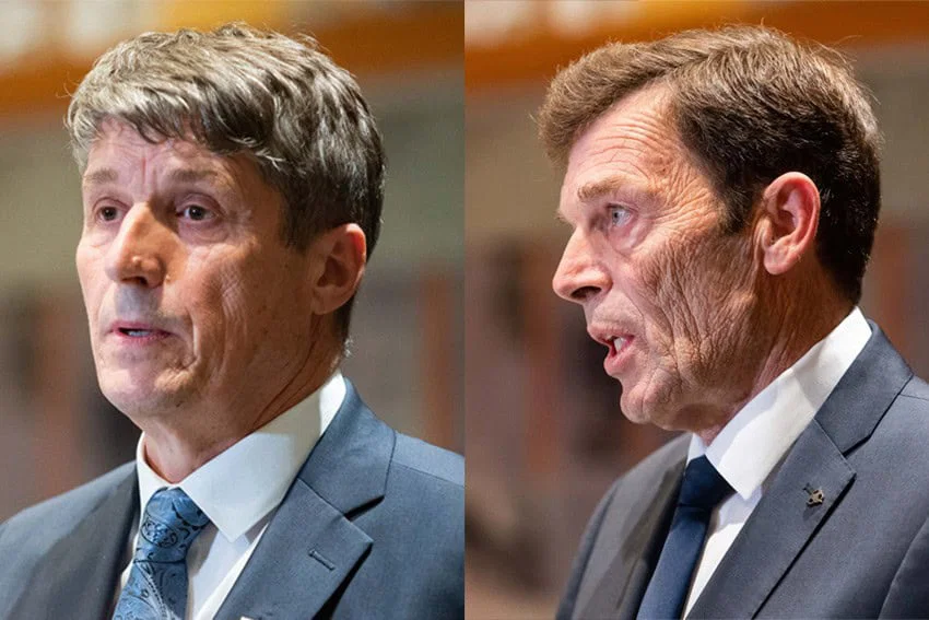 Nova ministra za obrambo in za šolstvo bosta prevzela posle na ministrstvih