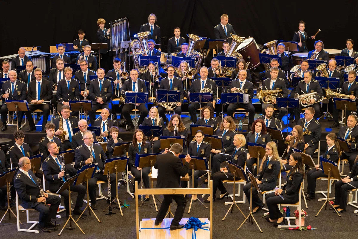 FOTO: Pihalni orkester Slovenj Gradec obeležil visoki jubilej 90. let z veličastnim koncertom