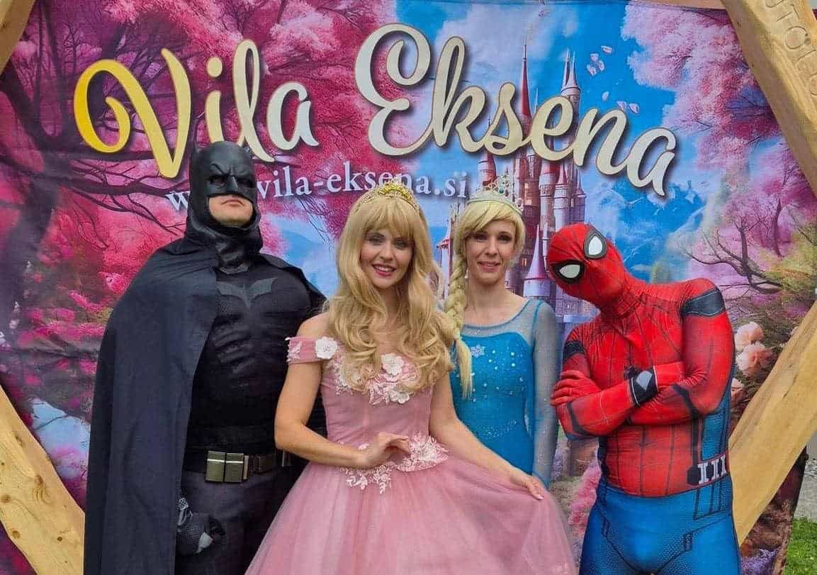 Danes vas bo v Mislinji očarala Vila Eksena s svojimi prijatelji superjunaki