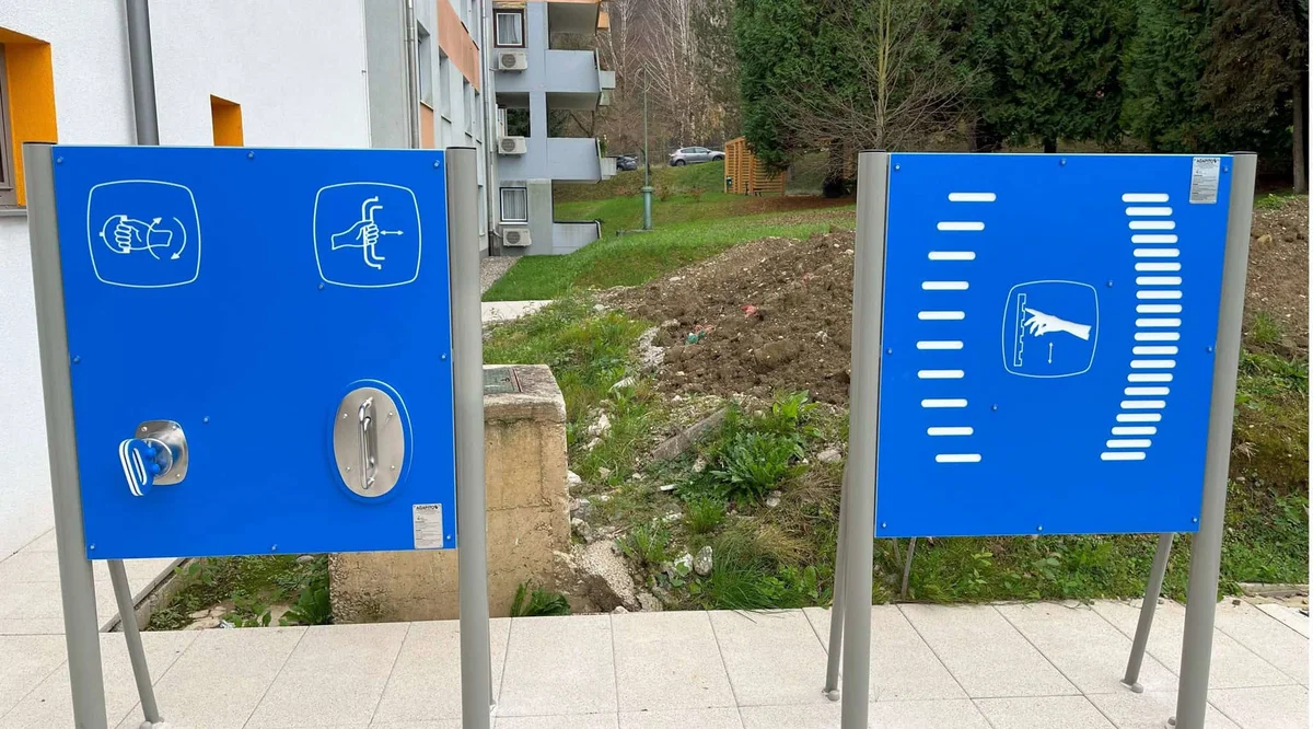 FOTO: Koroški dom starostnikov Črneče z novo pridobitvijo, zunanjimi fitnes napravami