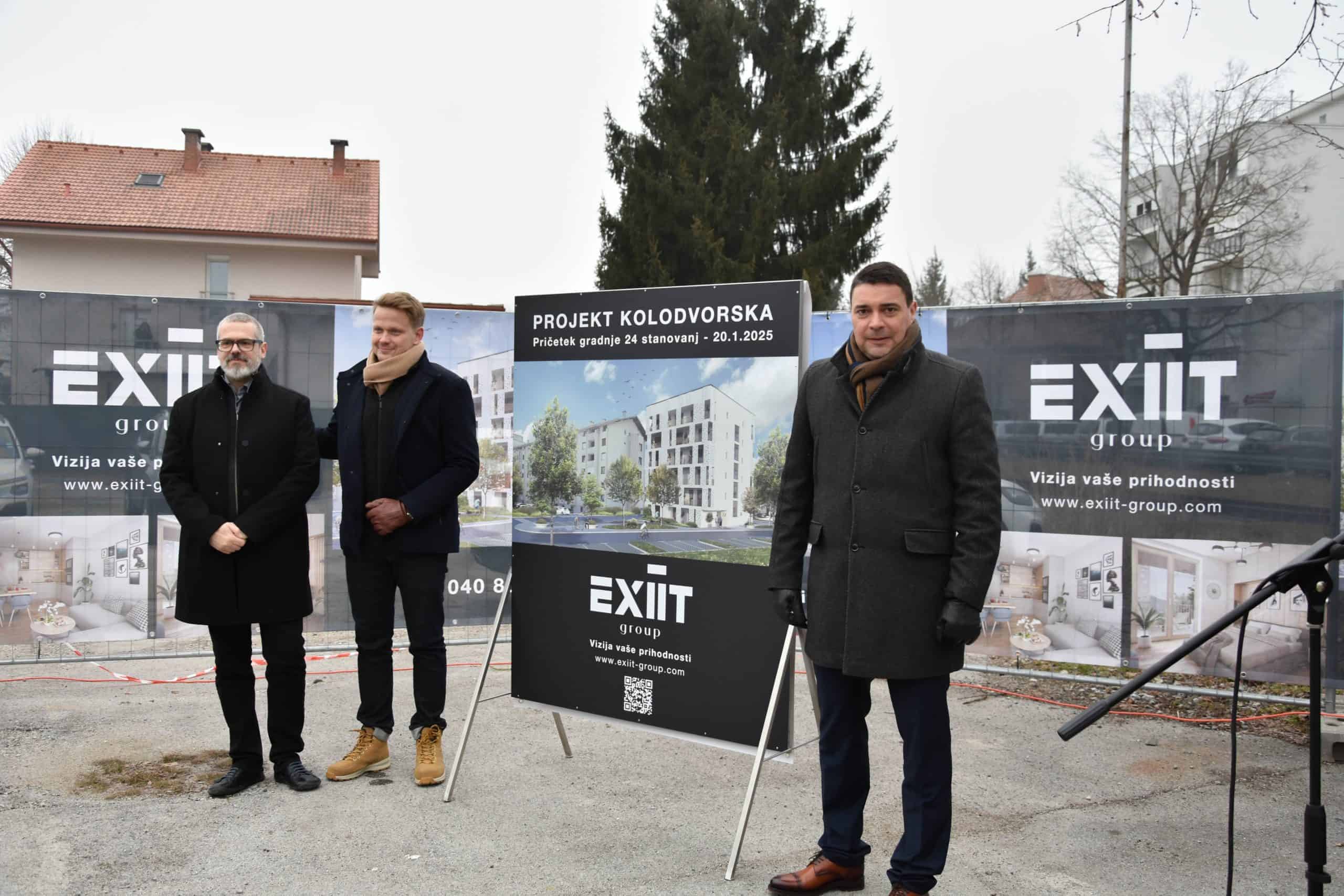 (VIDEO) V Velenju kmalu 24 novih stanovanj: Začetek izgradnje večstanovanjskega objekta ‘Kolodvorska’