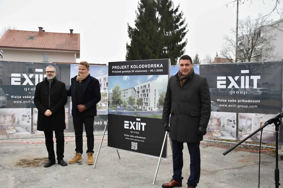 (VIDEO) V Velenju kmalu 24 novih stanovanj: Začetek izgradnje večstanovanjskega objekta ‘Kolodvorska’