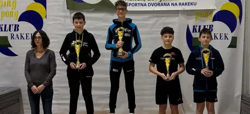 Odlični rezultati v namiznem tenisu za mlajše kadete NTK Fužinar Interdiskonta