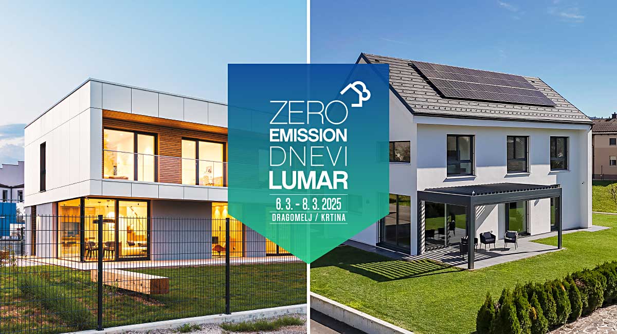 Zero Emission® dnevi Lumar: Inovativna trajnostna gradnja LUMAR  - V ŽIVO na dveh hišah