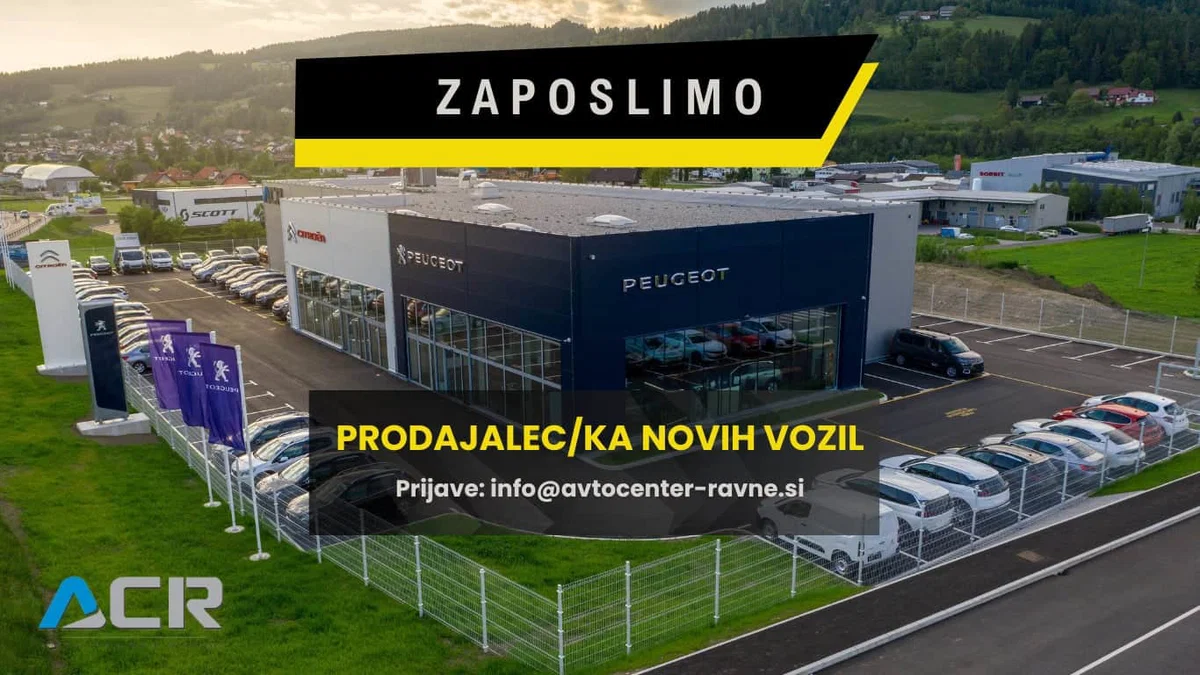 Avto center Ravne v svoj kolektiv vabi prodajalca/prodajalko
