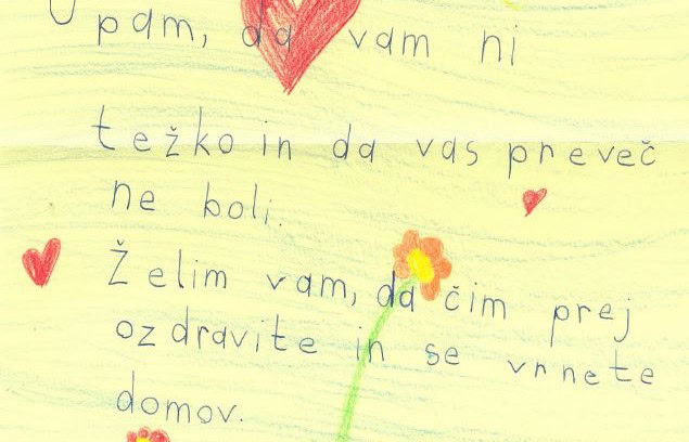 Otroci z velikim srcem: Učenci OŠ Šentjanž pri Dravogradu prinašajo upanje bolnikom
