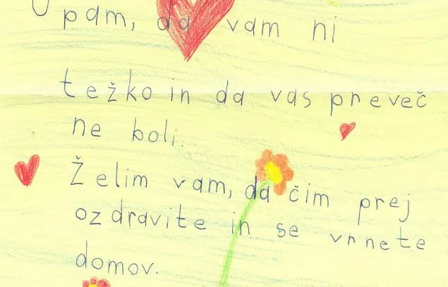 Otroci z velikim srcem: Učenci OŠ Šentjanž pri Dravogradu prinašajo upanje bolnikom