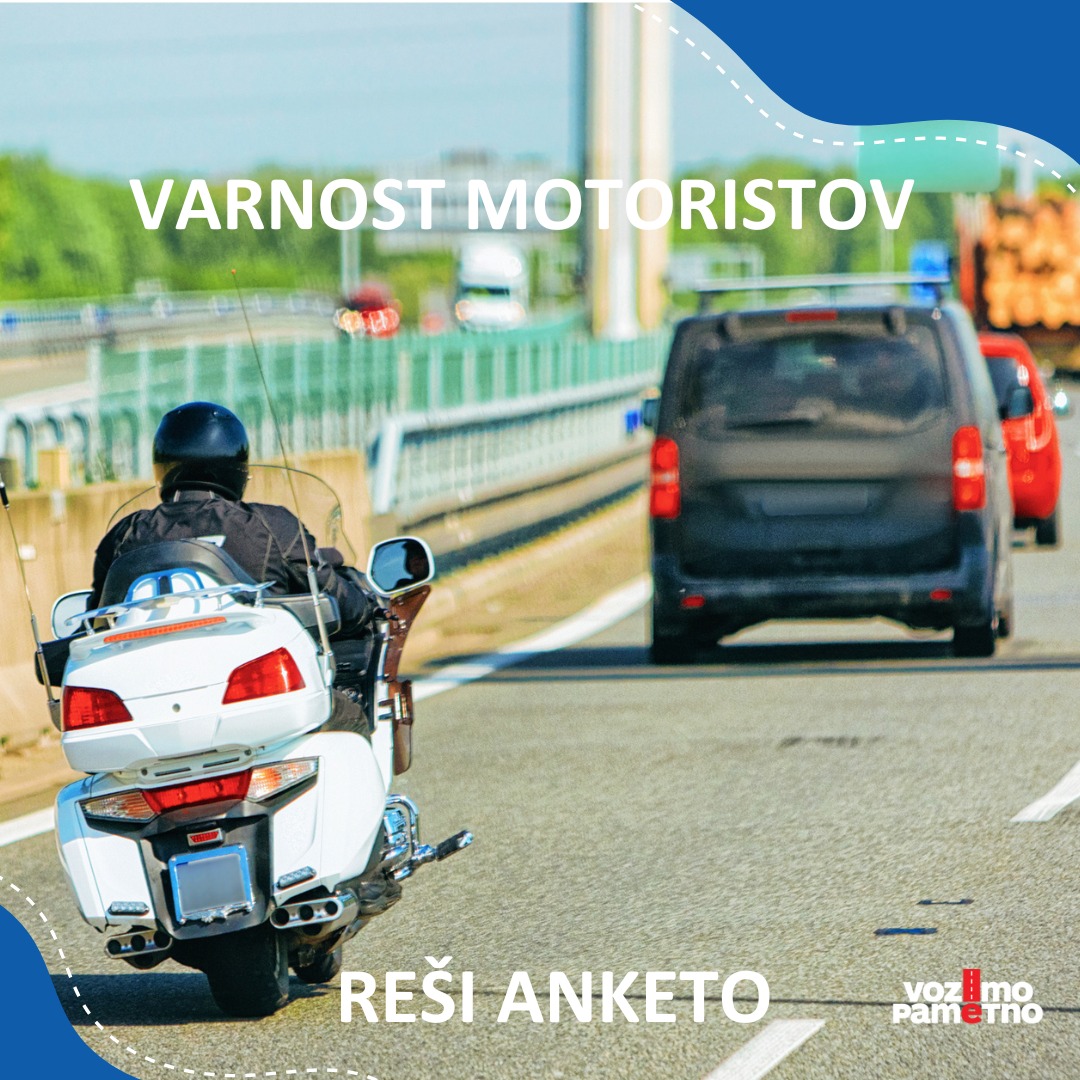Vabilo k reševanju ankete o prometni varnosti motoristov