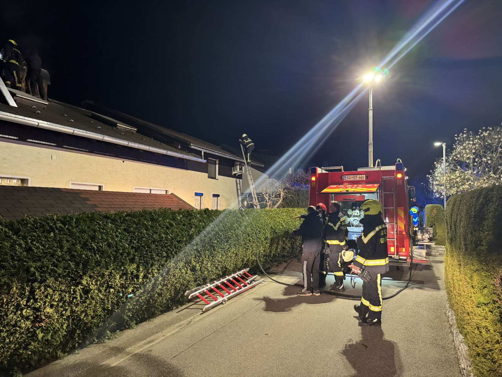 Na Legnu pri Slovenj Gradcu včeraj zagorel dimnik