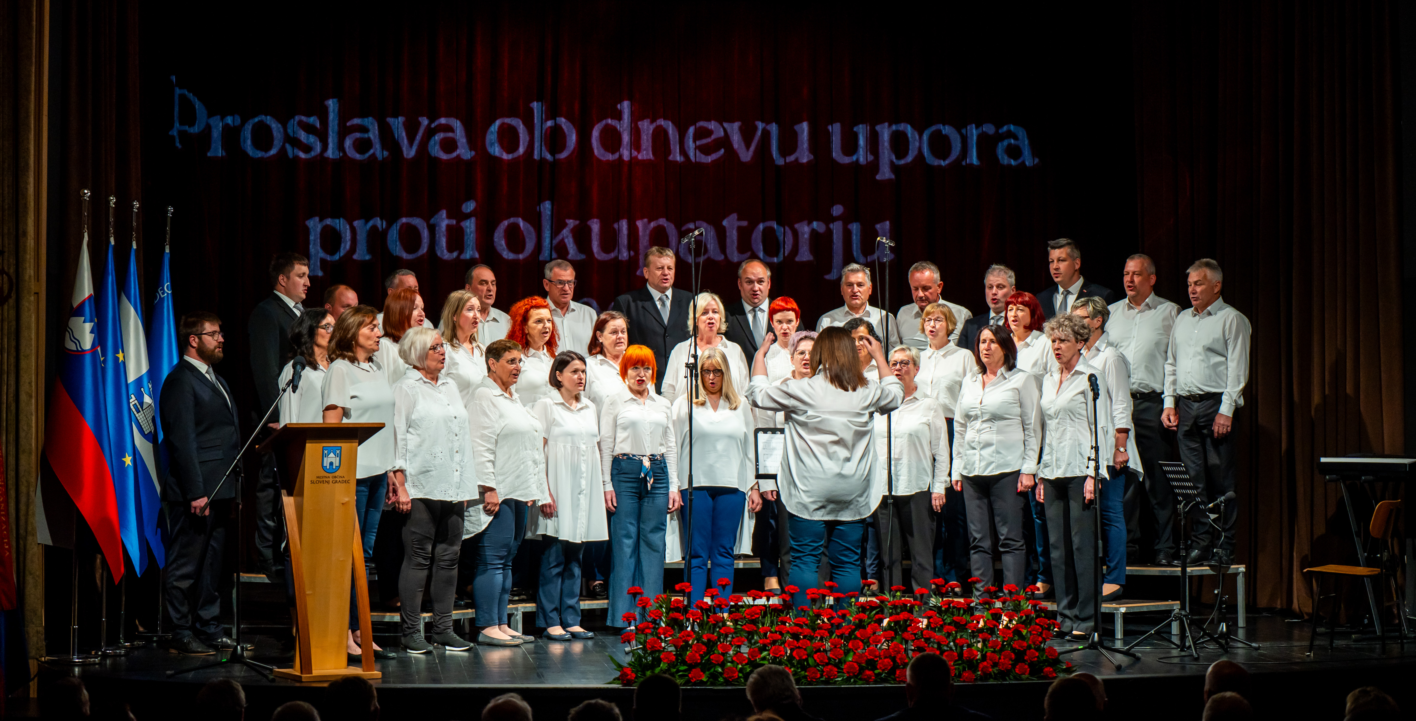 FOTO: Včeraj je potekala osrednja občinska proslava MO Slovenj Gradec ob Dnevu upora proti okupatorju
