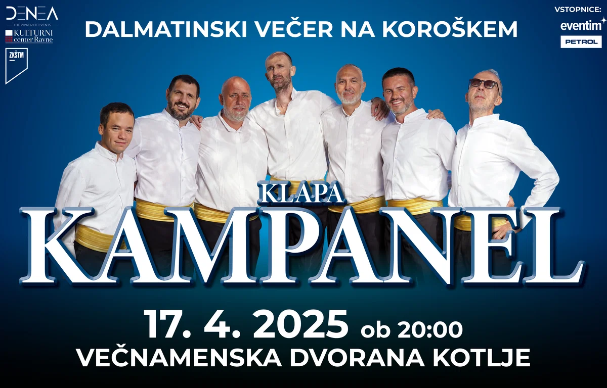 V Kotljah vas bo s čarobnimi glasovi očarala Klapa Kampanel
