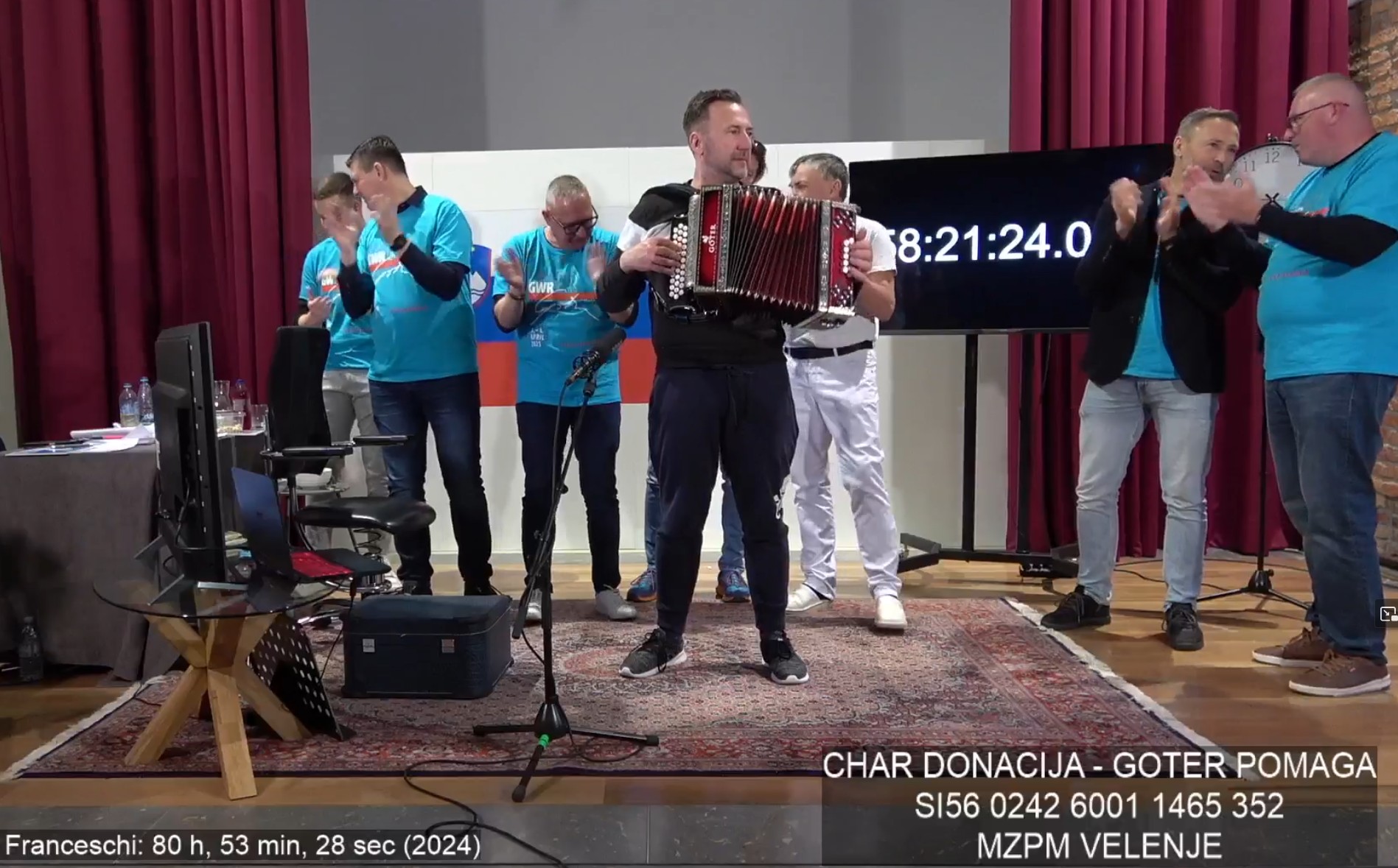 Robert Goter s harmoniko podrl slovenski rekord, ne pa tudi svetovnega