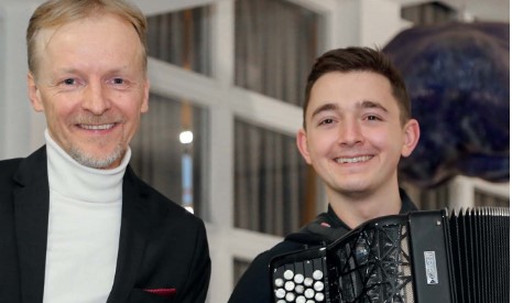 Danes na koncertu Hugo Wolf za mlade Jure Pavlič in Thomas Salzmann