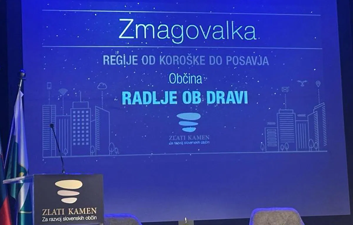 Občina Radlje ob Dravi prejela priznanje Zlati kamen za najbolj prodorno občino v regiji