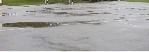 Športno igrišče na Robindvoru do nadaljnjega zaprto zaradi sanacijskih del