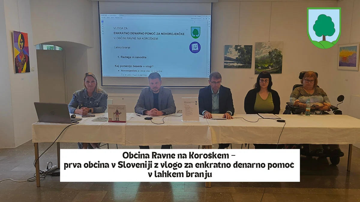 Občina Ravne na Koroškem prva z vlogo za enkratno denarno pomoč v lahkem branju
