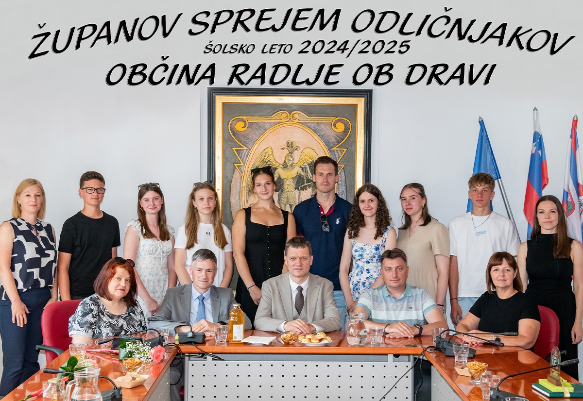 Župan Radelj ob Dravi sprejel osnovnošolske odličnjake ter jim izročil simbolna darila