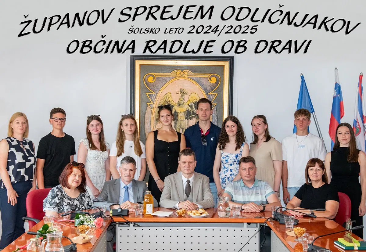 Župan Radelj ob Dravi sprejel osnovnošolske odličnjake ter jim izročil simbolna darila