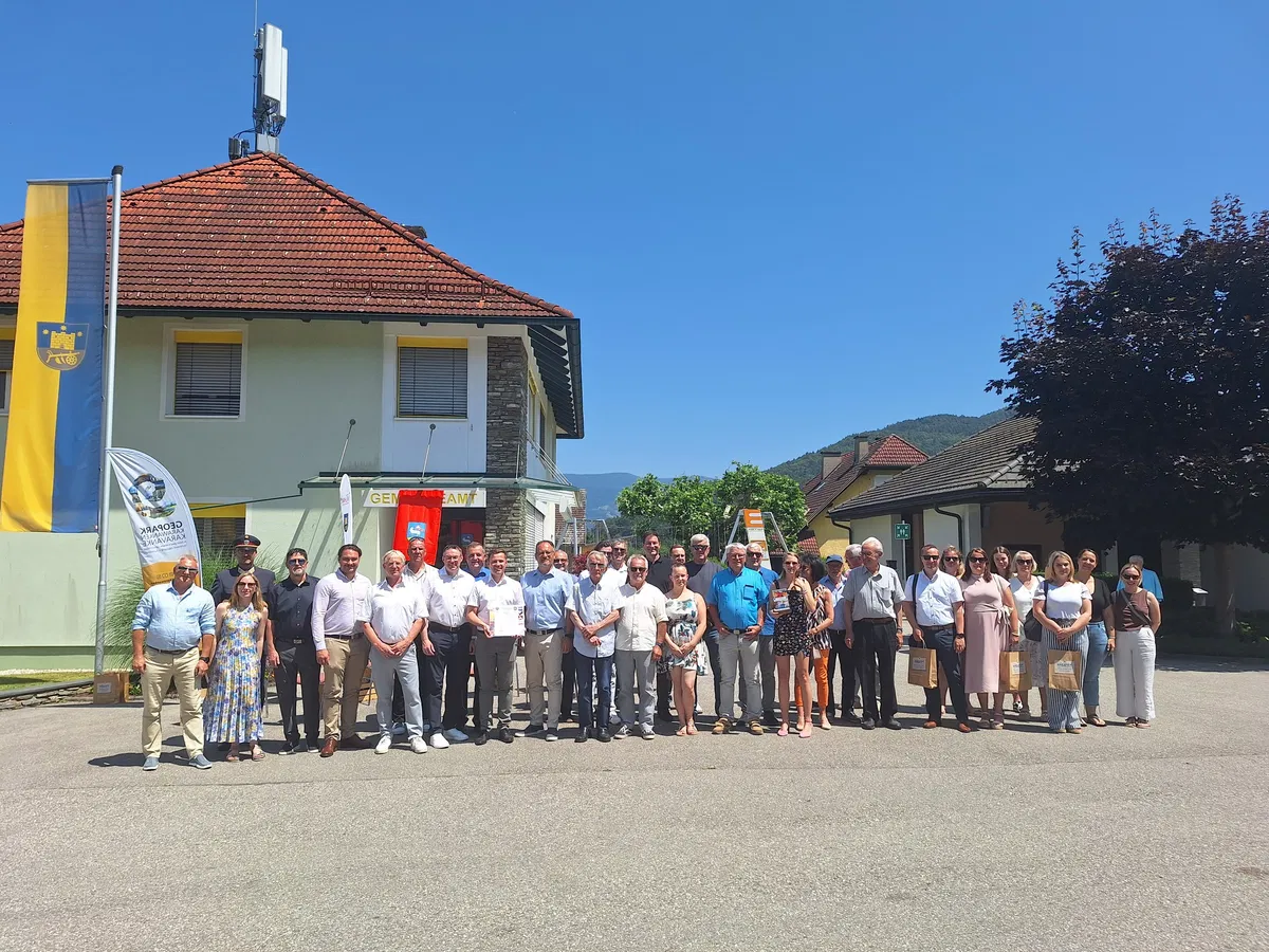 FOTO: Obeležili so 25. let sodelovanja in povezovanja med Občinama Dravograd in Suha / Neuhaus