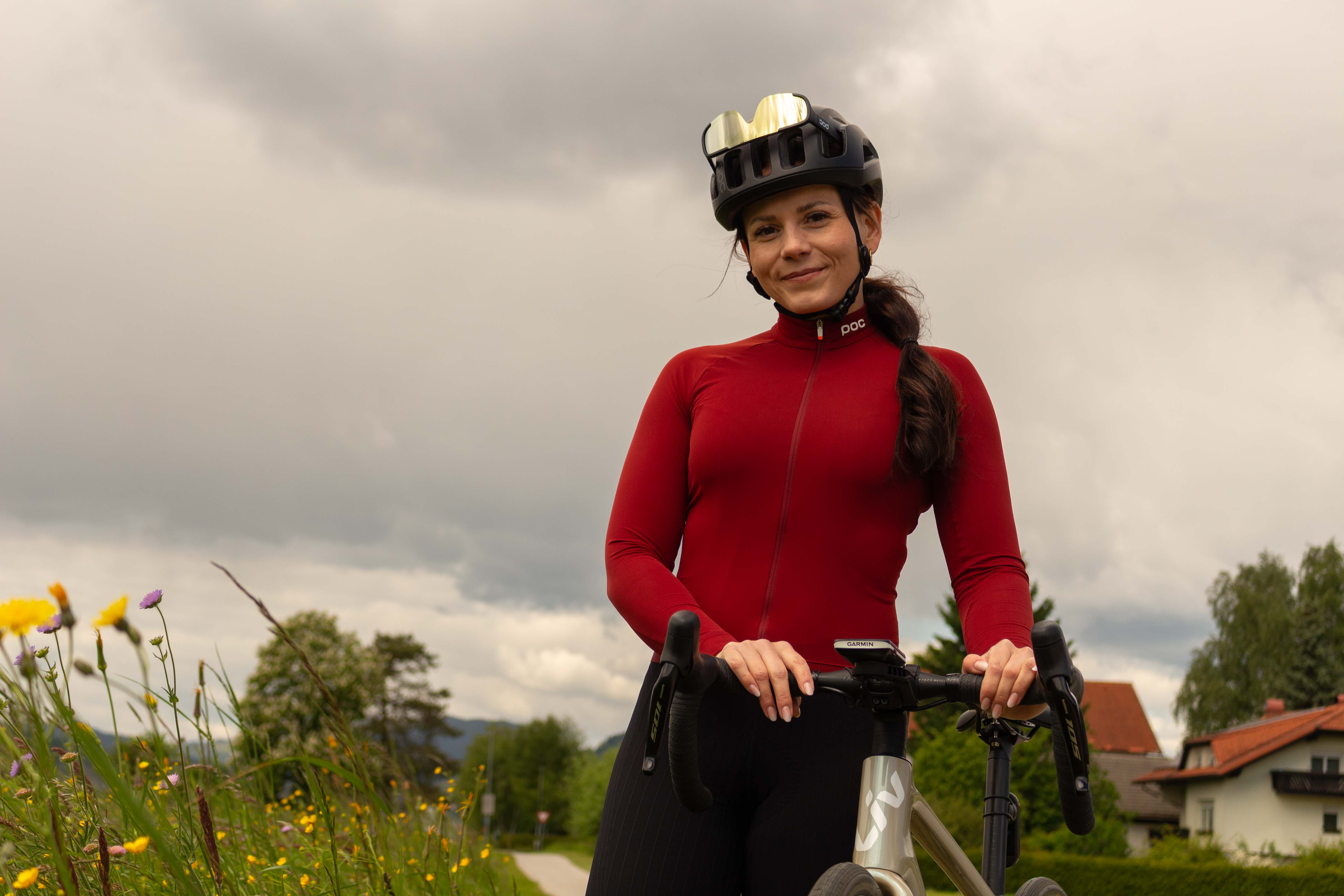 Gloria Kotnik poleti trenira na kolesu Liv Avail