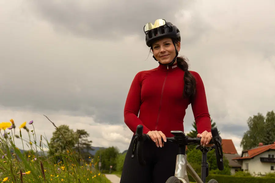 Gloria Kotnik poleti trenira na kolesu Liv Avail