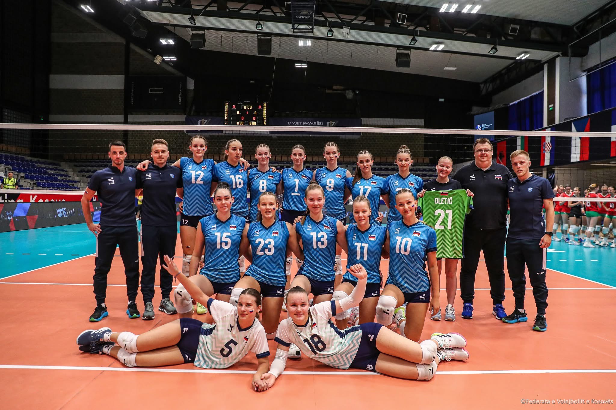 FOTO: Na evropskem odbojkarskem prvenstvu do 16 let tudi štirje koroški predstavniki