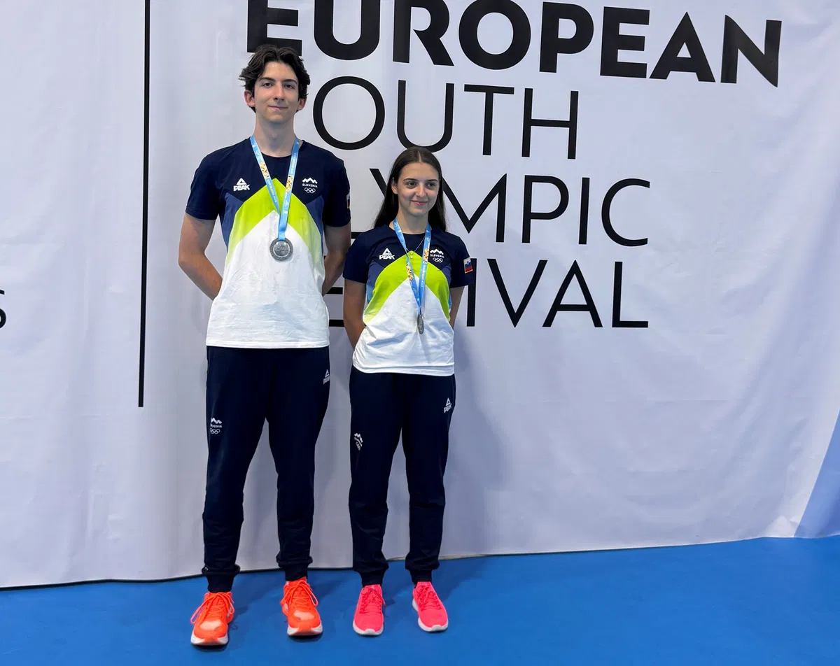 Mladim slovenskim športnikom še eno srebro v Skopju
