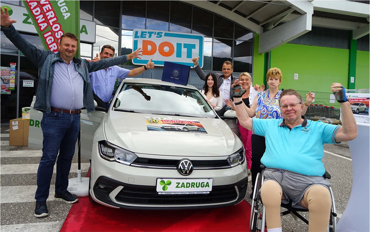 Velika nagradna igra Zadruge Pliberk: Srečnež domov odpeljal nov avto