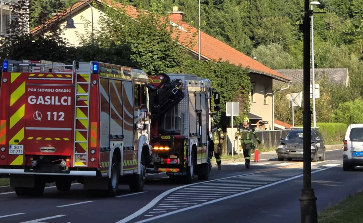 V Mislinji se je pripetila prometna nesreča