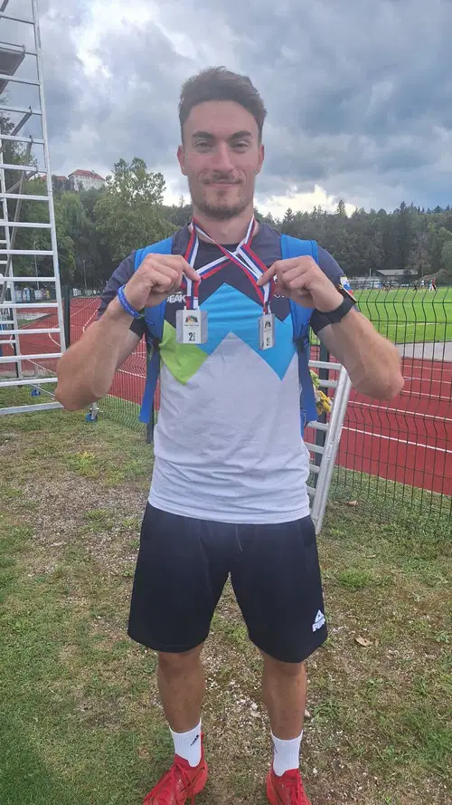 Anže Verbovšek se domov vrača z dvema srebrnima medaljama