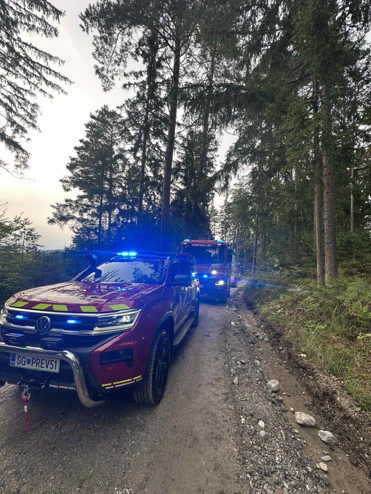 PGD Prevalje požar na Zagradu hitro omejilo