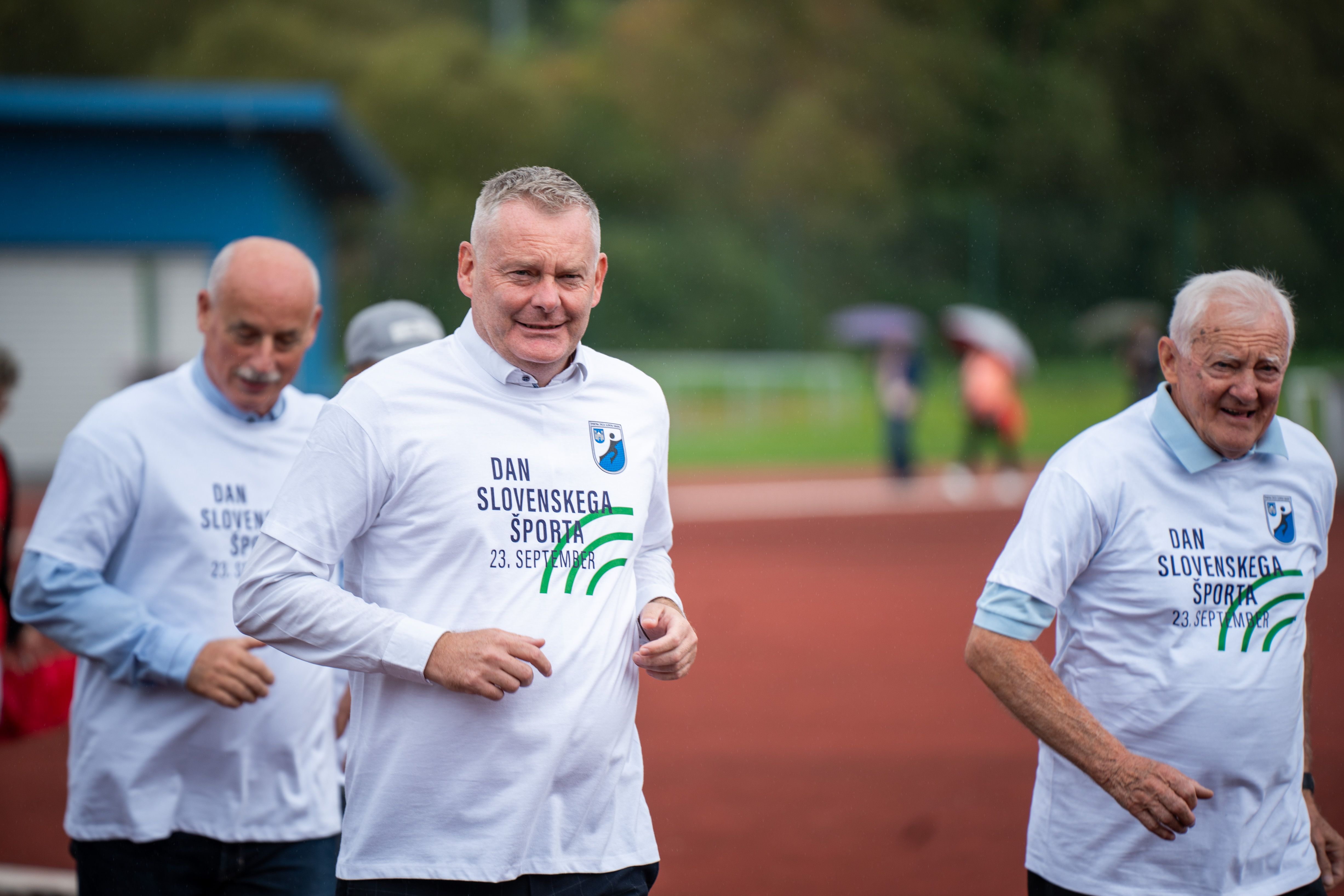 VIDEO in FOTO: V Slovenj Gradcu tudi župan ob Dnevu slovenskega športa aktivno začel dan