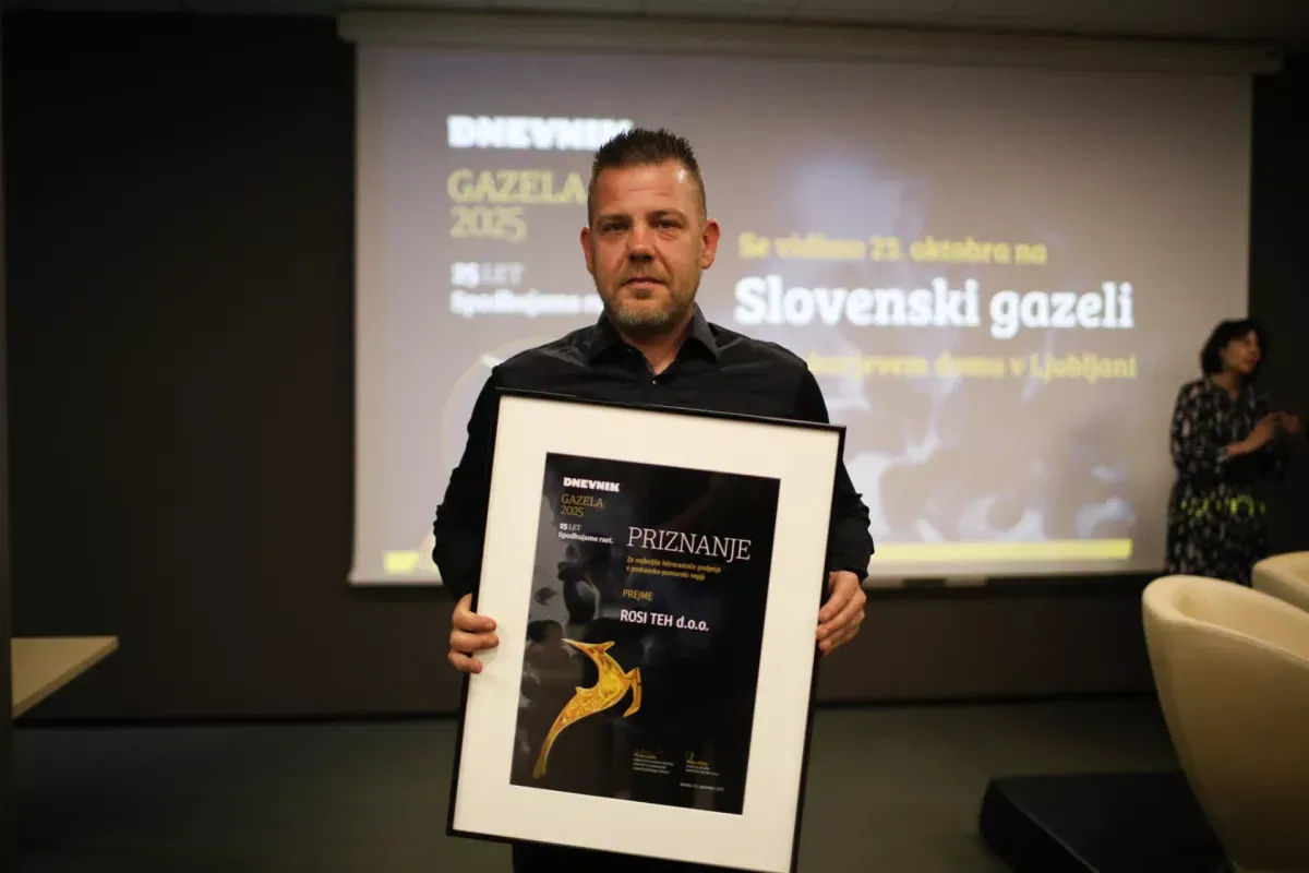 Podravsko-pomurska gazela 2025 je podjetje ROSI Teh