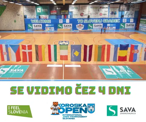V Slovenj Gradec prihaja judo spektakel "Zavarovalnica Sava Koroška Open 2025"